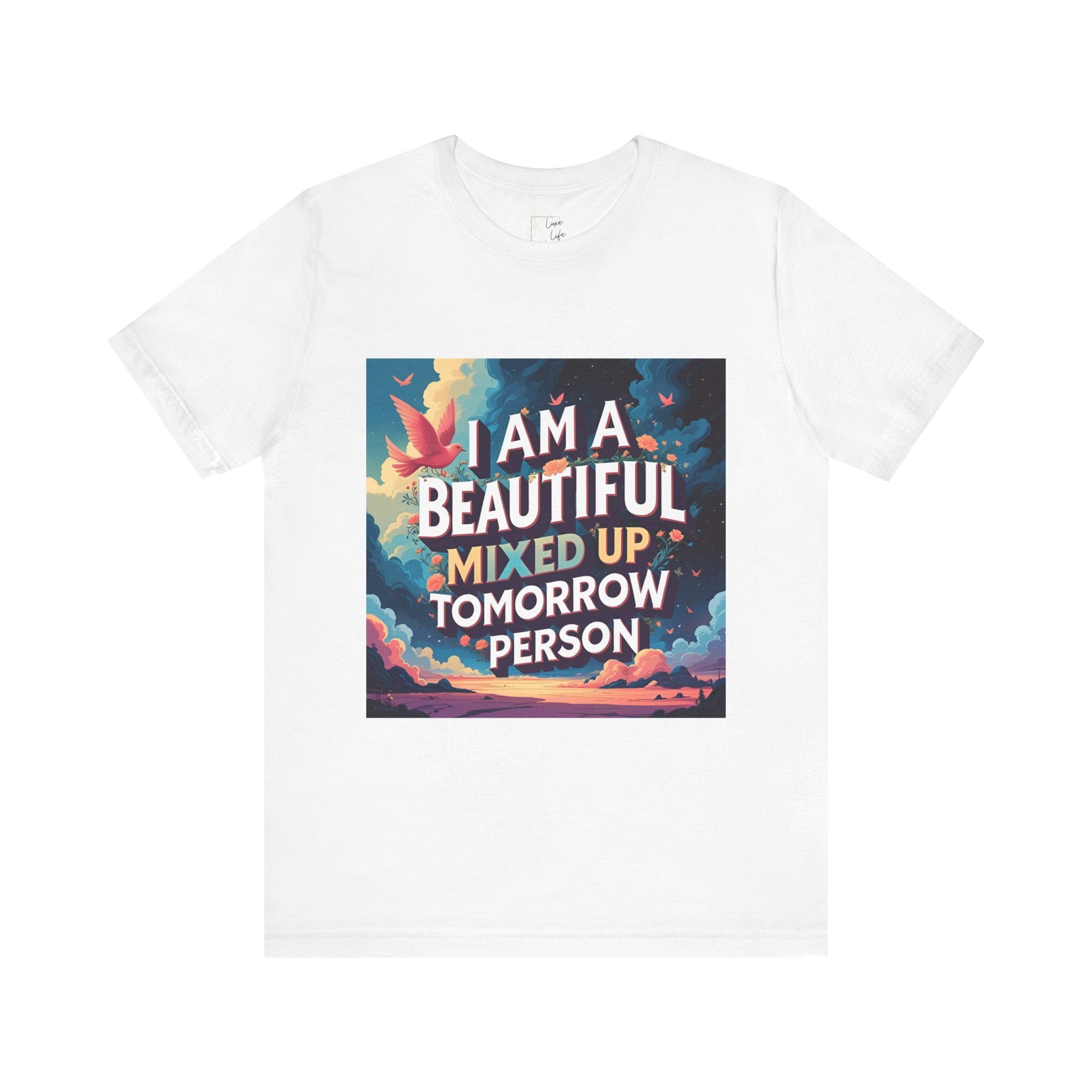 Luxe Life Quote Tee - "Tomorrow Person" T-Shirt, Cute Gift, Casual Wear, Summer Outfit, statement Top
