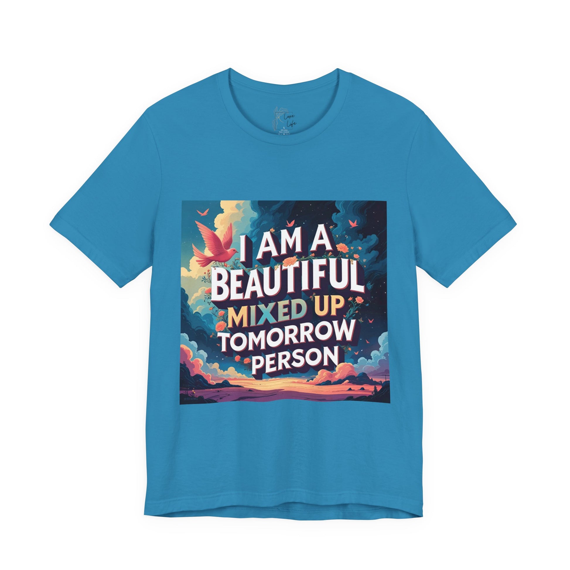 Luxe Life Quote Tee - "Tomorrow Person" T-Shirt, Cute Gift, Casual Wear, Summer Outfit, statement Top