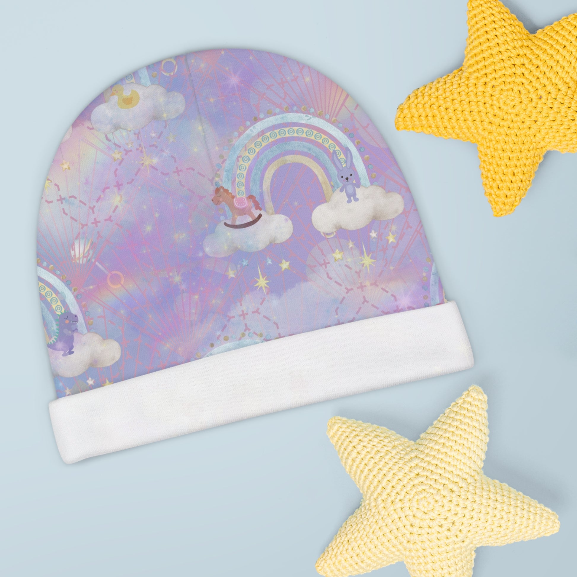 First-Twenty-Four- Sweet Dreams Baby Beanie (AOP)