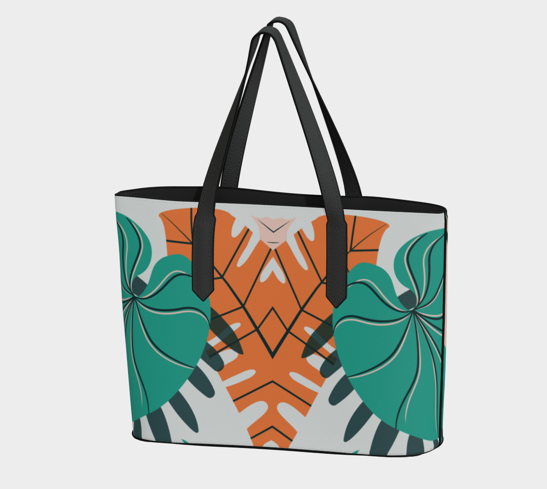 Reverse Tropic Wonders Tote Bag
