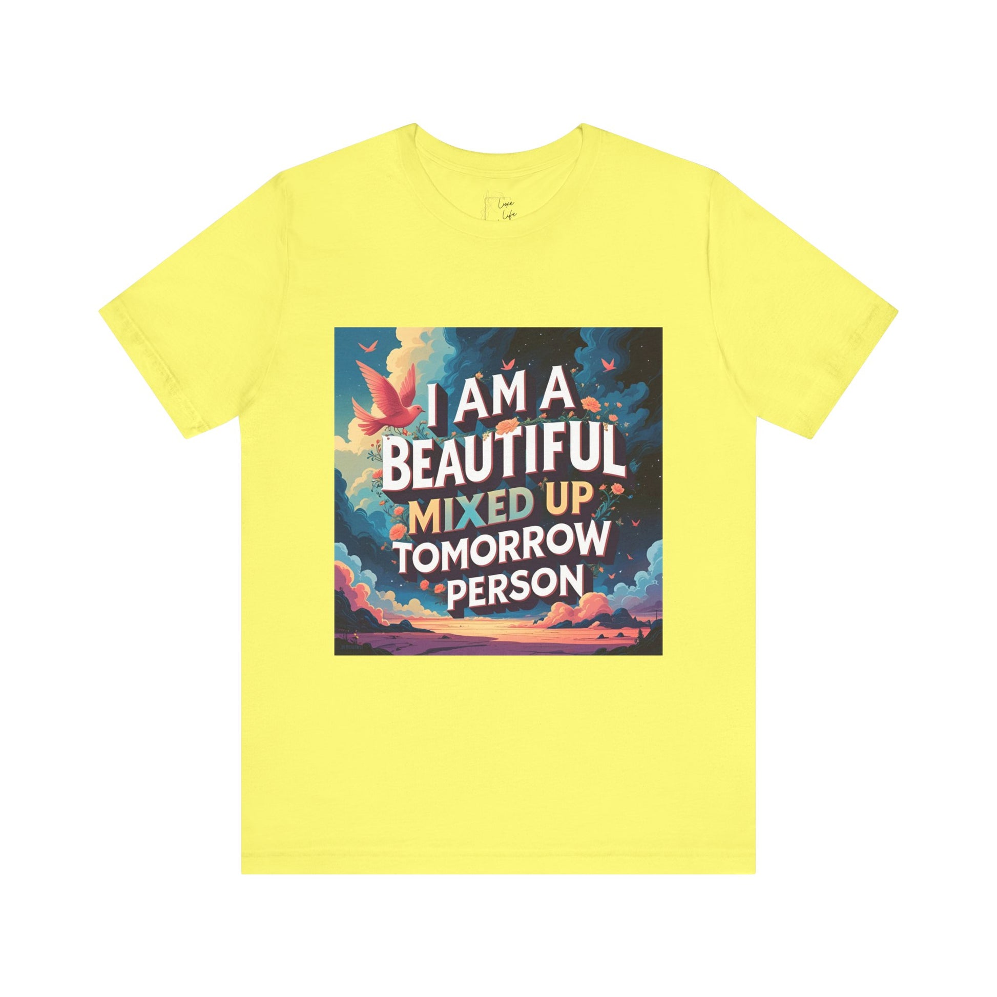 Luxe Life Quote Tee - "Tomorrow Person" T-Shirt, Cute Gift, Casual Wear, Summer Outfit, statement Top