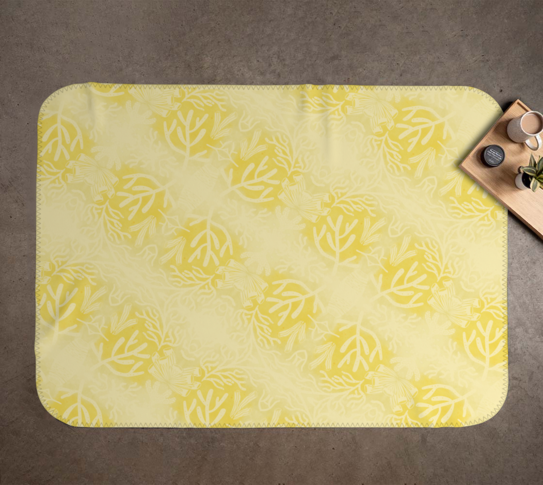 Golden Sunshine Coral Blanket