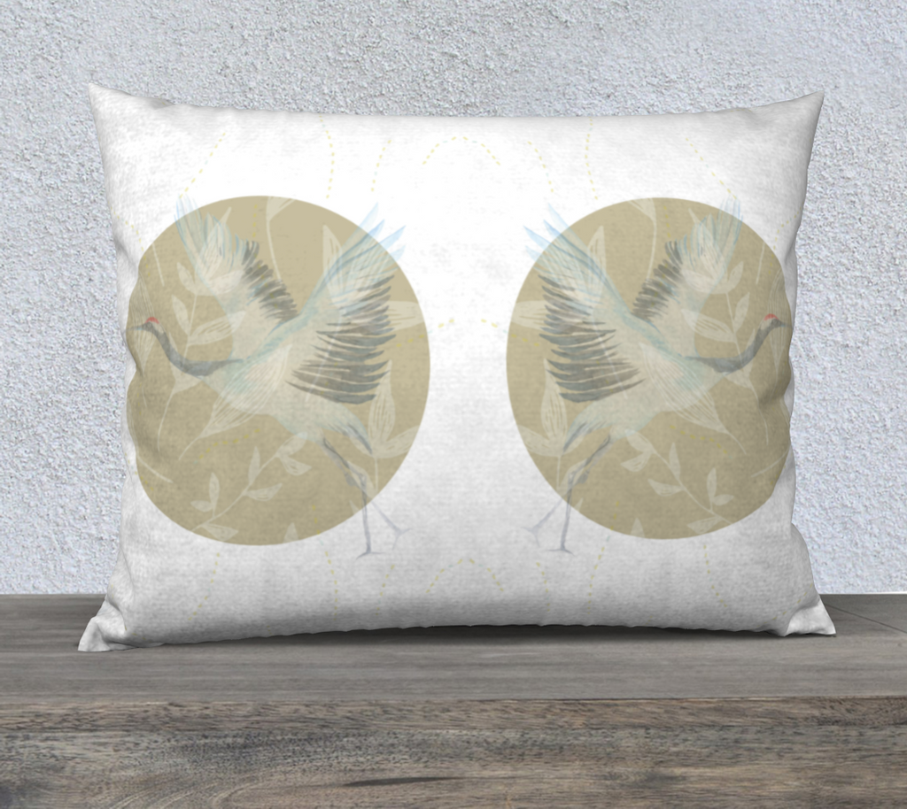 Birds in Flight pillow