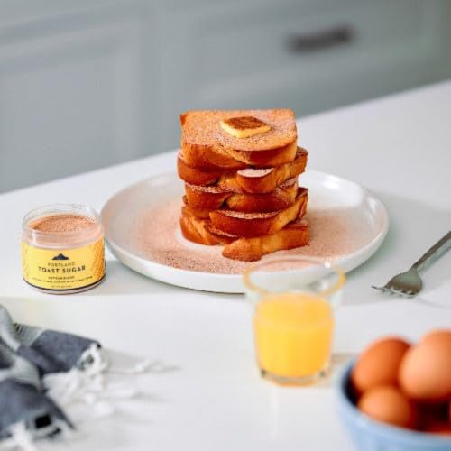 Portland Salt Co. Toast Sugar Spice Blend w/Vanilla Sugar, Cinnamon & Sea Salt – Signature All-Purpose Seasoning, Breakfast or Dessert Rub - Non-GMO, 4 Oz (Pack of 1)