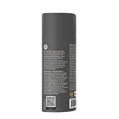 ATTITUDE Natural Deodorant, Aluminum-free, Odor Control & Long Lasting, Nourishing Ingredients, Castor, Jojoba Oils, Baking Soda-free, EWG Verified, For Men & Women, Patchouli & Black Pepper, 3 Oz