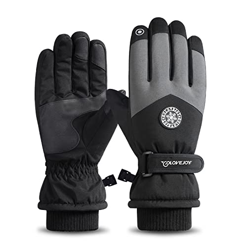 Winter Ski Snow Gloves for Men, Women, Youth | Touchscreen & Waterproof Cold Weather Hand Warming Gloves Winter Work Gloves