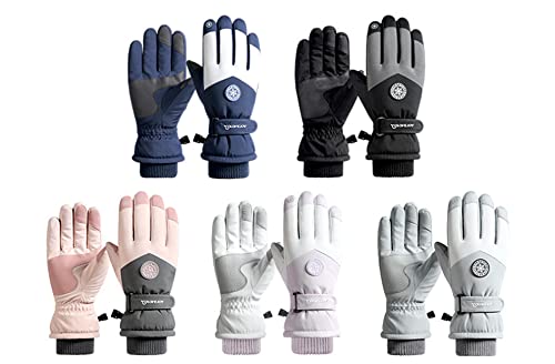 Winter Ski Snow Gloves for Men, Women, Youth | Touchscreen & Waterproof Cold Weather Hand Warming Gloves Winter Work Gloves