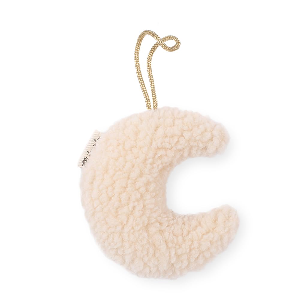 Itzy Ritzy Pacifier and Lovey Set; Detachable Plush Moon and Coordinating Toast Silicone Pacifier; Ideal for Ages 0 Months and Up, Moon