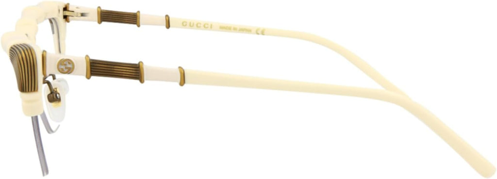 Gucci Cat Eye Optical Frames White White Transparent Luxury Eyewear Made In Japan Injection Frame Designer Fashion for Everyday Luxury