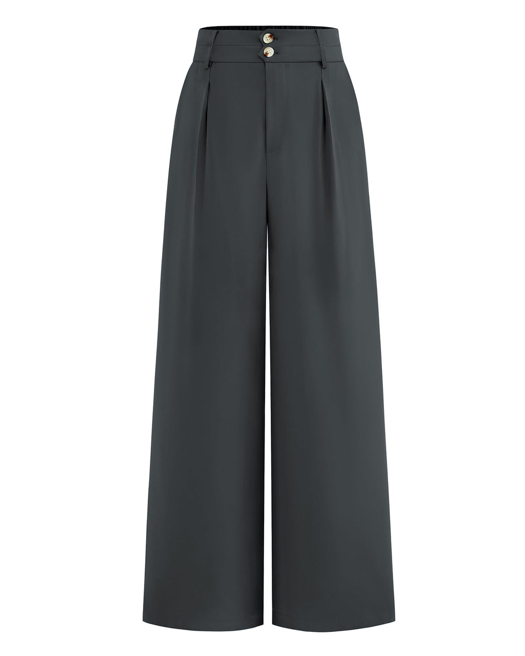 BTFBM Women Wide Leg Dress Pants 2025 High Waisted Button Pleated Business Casual Trousers Office Work Palazzo Pants