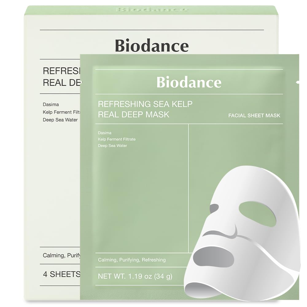 BIODANCE Bio-Collagen Real Deep Mask, Hydrating Overnight Hydrogel Mask, Pore Minimizing, Elasticity Improvement, Korean Skincare | 1.19oz(34g) x 16ea