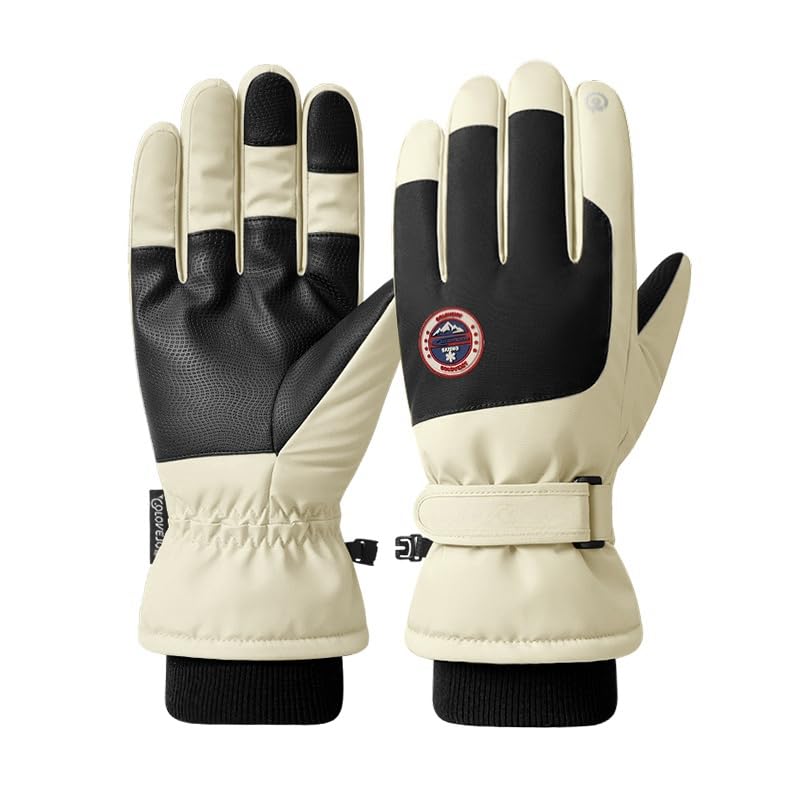 Winter Ski Snow Gloves for Men, Women, Youth | Touchscreen & Waterproof Cold Weather Hand Warming Gloves Winter Work Gloves