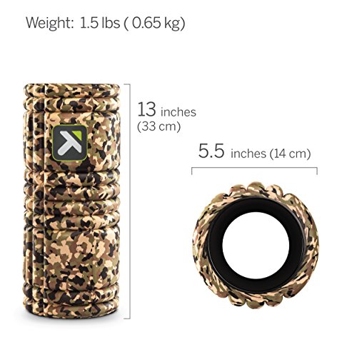 TriggerPoint Grid 1.0 Foam Roller - 13" Multi-Density Massage Roller for Deep Tissue & Muscle Recovery - Relieves Tight, Sore Muscles & Kinks, Improves Mobility & Circulation - Targets Key Body Parts