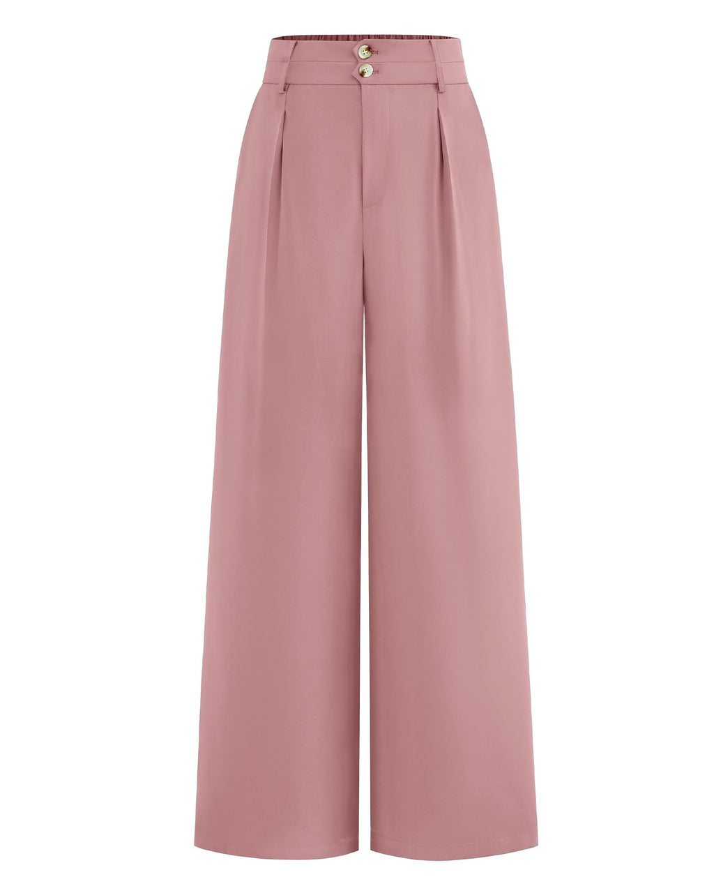 BTFBM Women Wide Leg Dress Pants 2025 High Waisted Button Pleated Business Casual Trousers Office Work Palazzo Pants