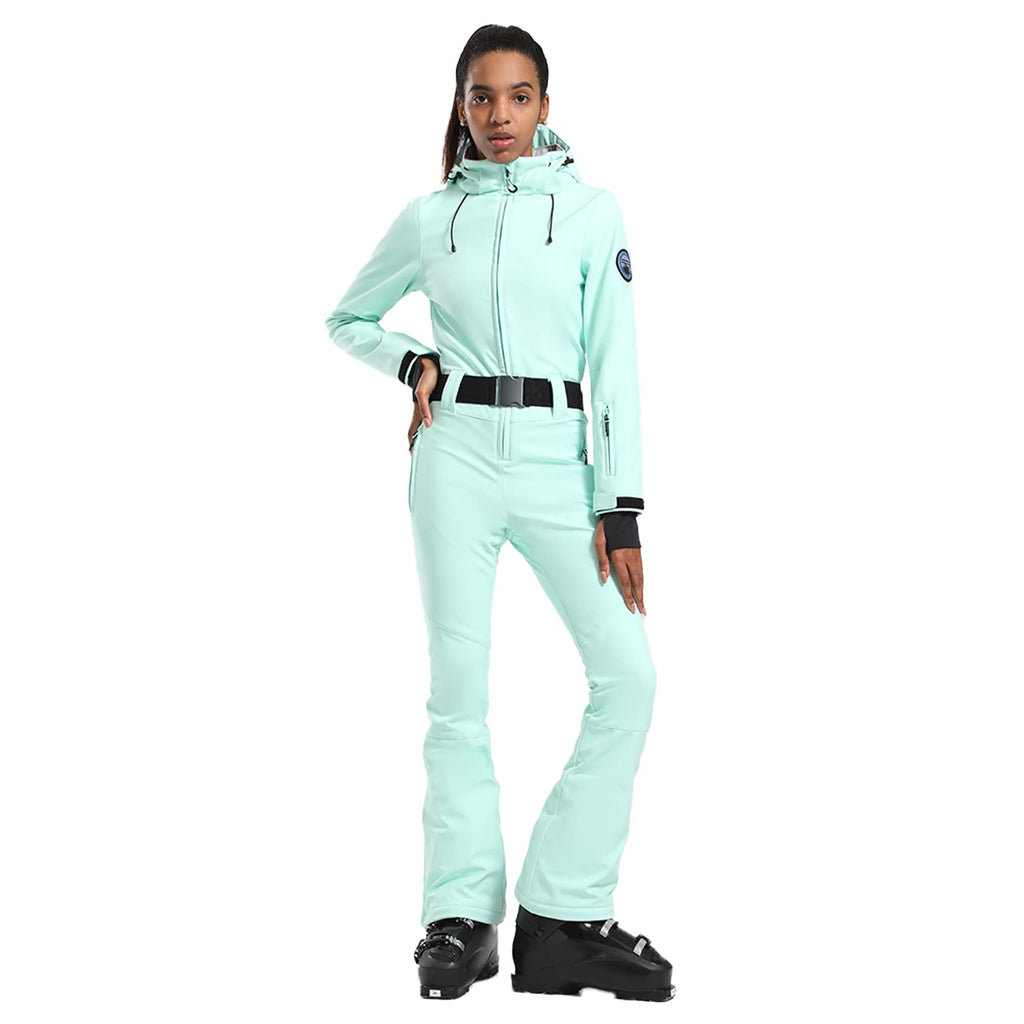 GSOU SNOW Ski Suit Women Snowsuit Slim One Piece Jumpsuit Snow Jackets Waterproof Winter Windproof Outdoor Sports Warm