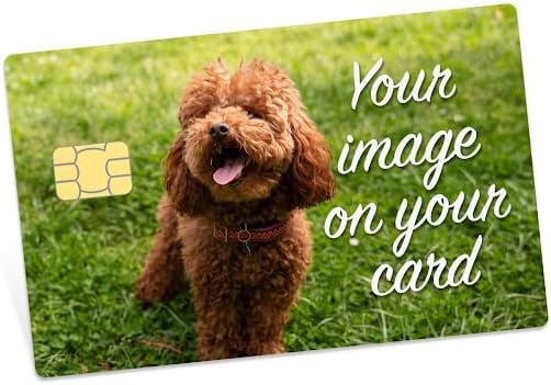 Custom Credit Card Skin, Personalized Image, Icon for Bank, Metro, Key Card, Debit, Credit Card Decal Sticker Made in USA
