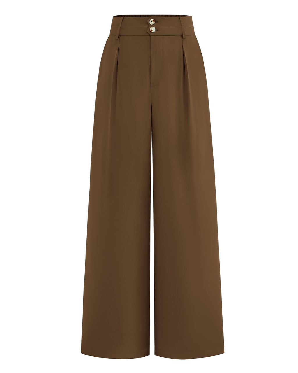 BTFBM Women Wide Leg Dress Pants 2025 High Waisted Button Pleated Business Casual Trousers Office Work Palazzo Pants