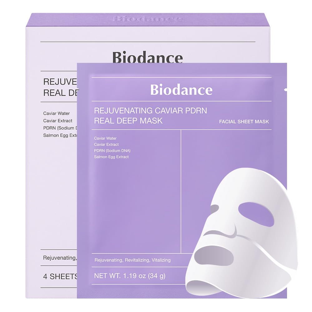 BIODANCE Bio-Collagen Real Deep Mask, Hydrating Overnight Hydrogel Mask, Pore Minimizing, Elasticity Improvement, Korean Skincare | 1.19oz(34g) x 16ea