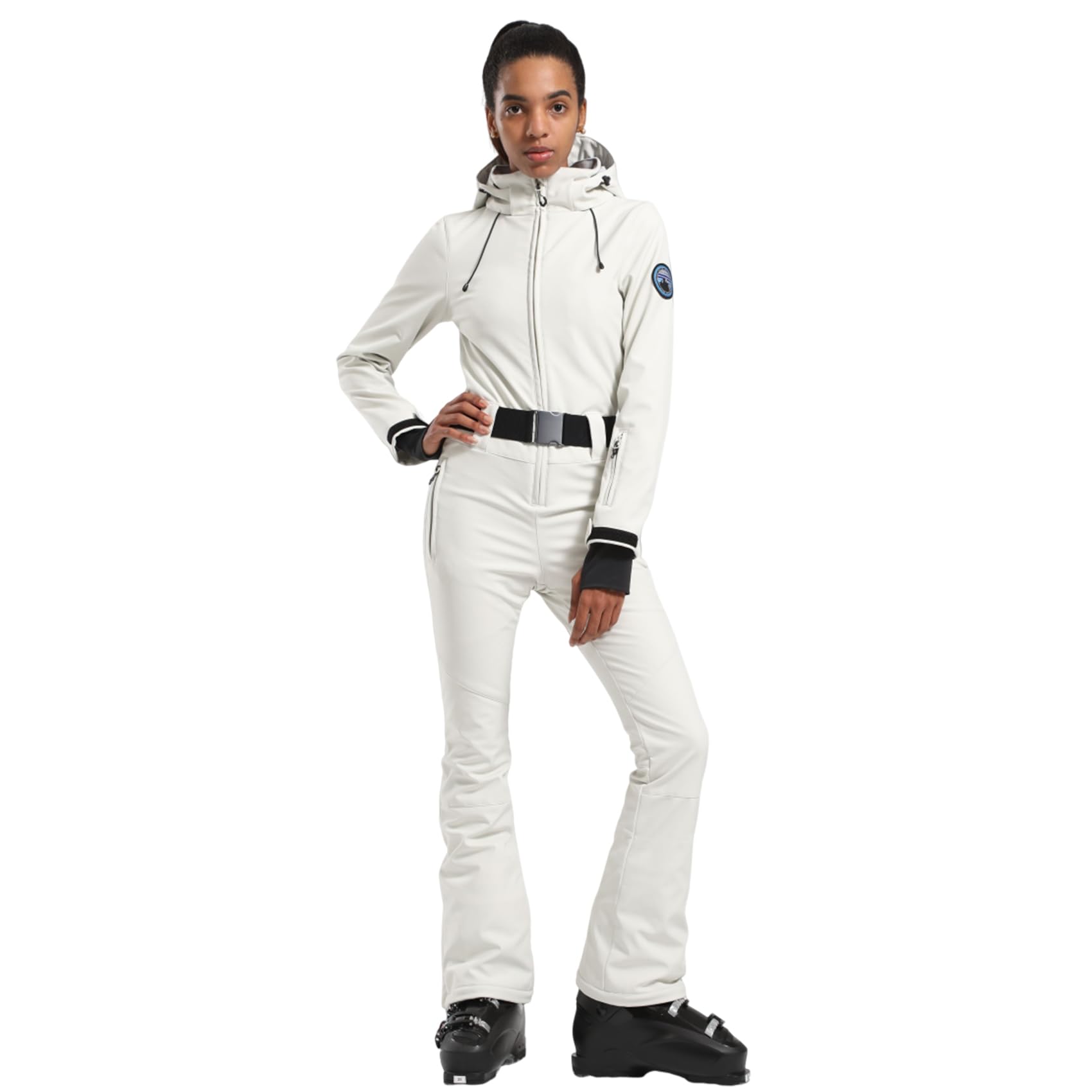 GSOU SNOW Ski Suit Women Snowsuit Slim One Piece Jumpsuit Snow Jackets Waterproof Winter Windproof Outdoor Sports Warm