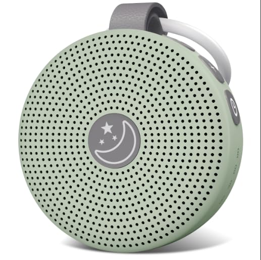 Mini Shushing Sound Machine Portable Baby White Noise Machine Brown Noise Machine 30 Soothing Sounds for Kids Adults Auto-Off Timer 32 Volume Levels Battery Sleep Machine for Home Office Privacy