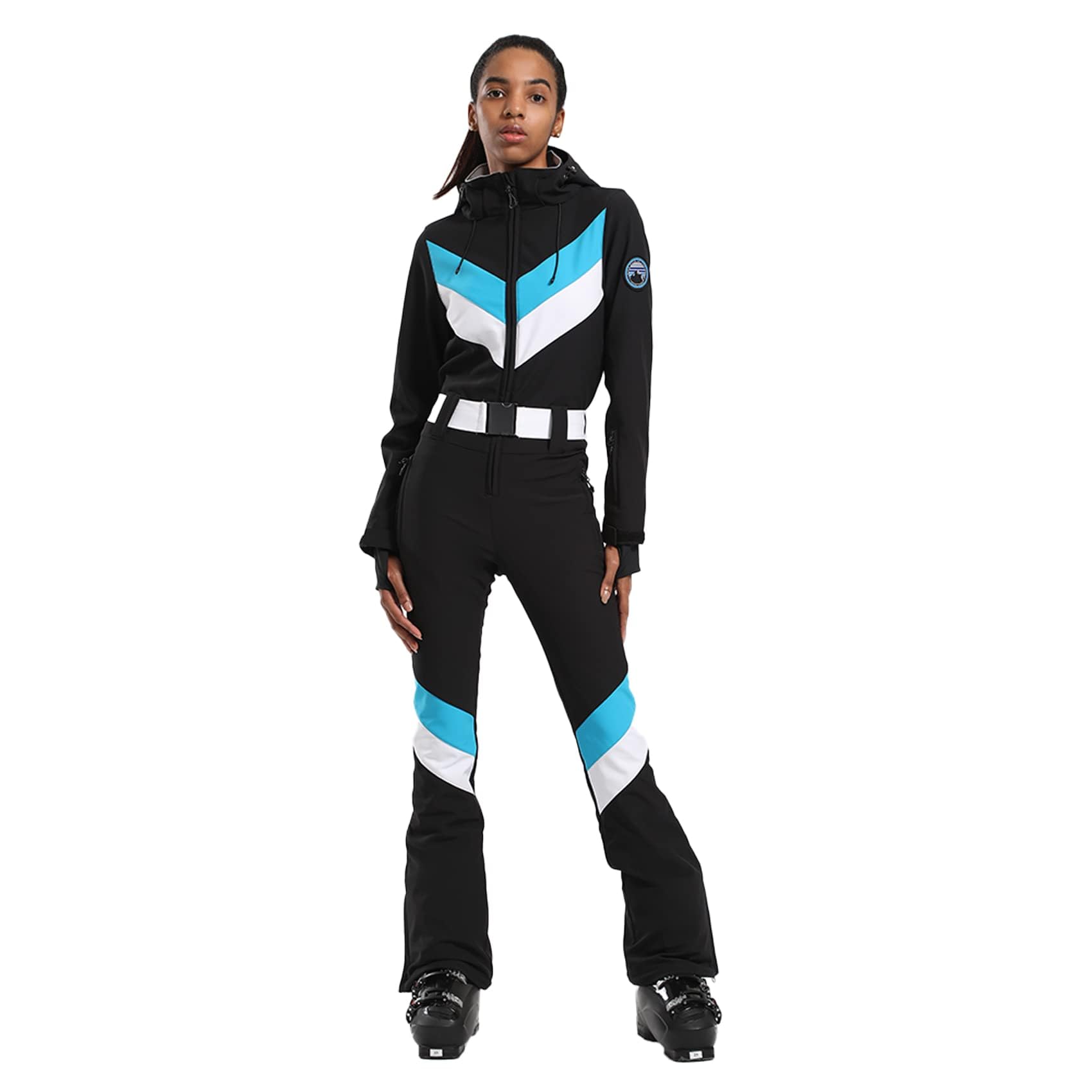 GSOU SNOW Ski Suit Women Snowsuit Slim One Piece Jumpsuit Snow Jackets Waterproof Winter Windproof Outdoor Sports Warm