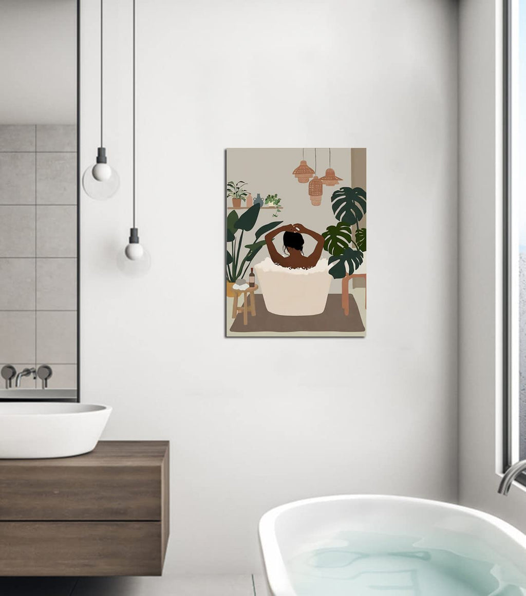 African American Boho Wall Art, Black Women Art Framed, Book Lover Art, Black Girl Canvas Print, African American Canvas Art Wall Decor, Woman Reading Book Art, African American Girl Boho Posters