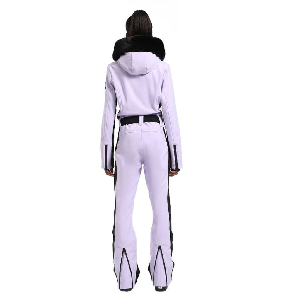 GSOU SNOW Womens Ski Suit One Piece Snowsuit Snowboard Slim Insulated Jumpsuit Jacket Waterproof Windproof for Outdoor Sports