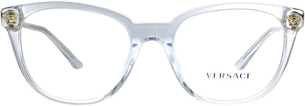 Versace VE 3242A 148 Transparent Plastic Round Eyeglasses 54mm