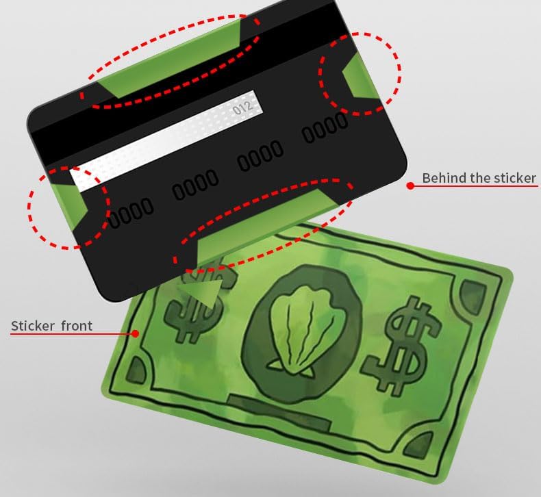 Thaph-Ky 3 PCS Card Covers for Debit Cards, Funny Debit/credit Card Skin - Sea Bucks, Get Out Of Jail Free Card Cover for Key, EBT, ID, Bank Card - No Bubble, Slim, Waterproof Credit Card Sticker