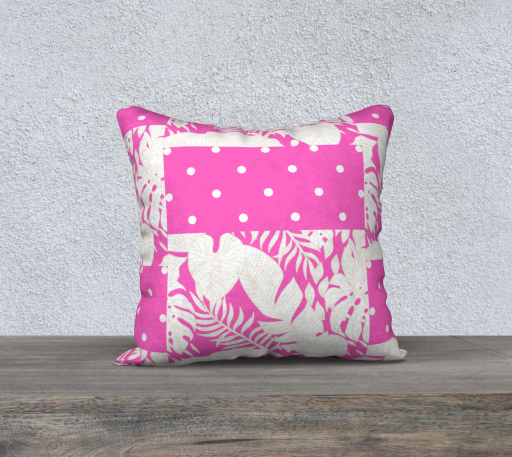 Palm Pop berry polka Patchwork