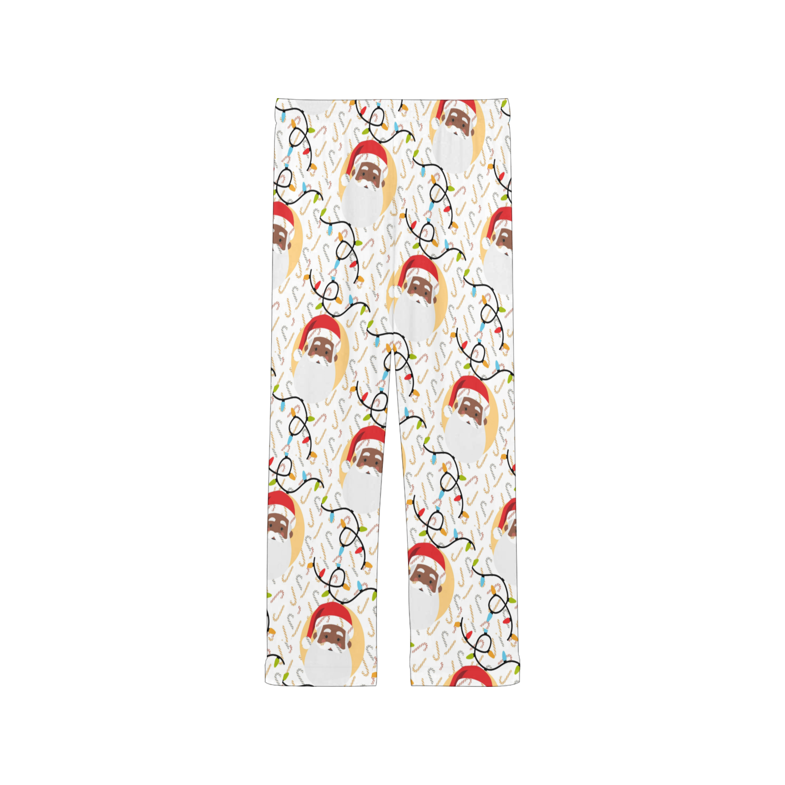 Black Santa Christmas Pajama bottoms