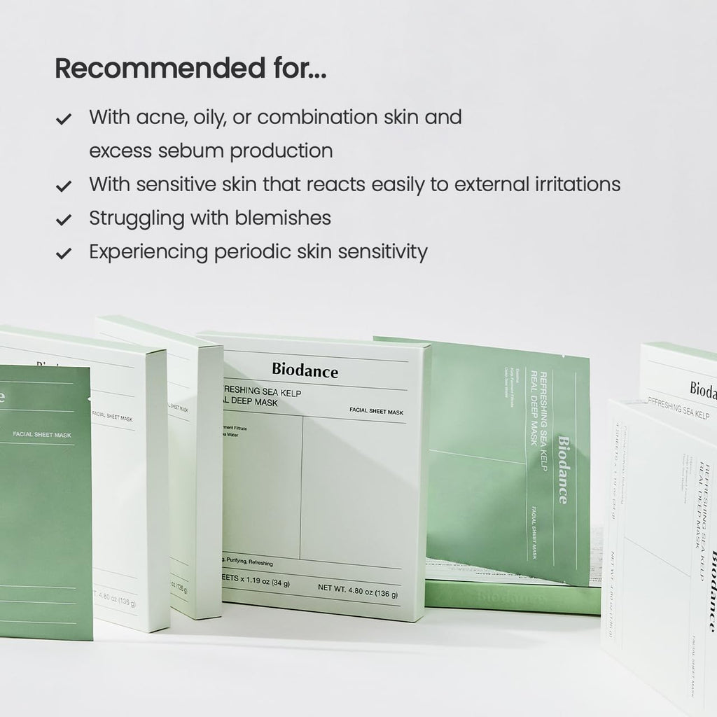 BIODANCE Bio-Collagen Real Deep Mask, Hydrating Overnight Hydrogel Mask, Pore Minimizing, Elasticity Improvement, Korean Skincare | 1.19oz(34g) x 16ea
