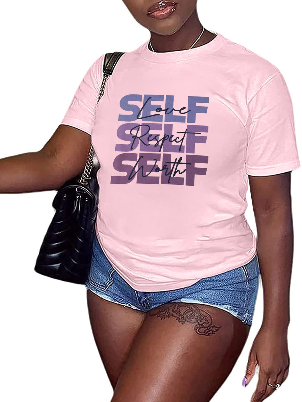 Hilinker Women's Funny Graphic Tees Casual Loose Summer Cute Tops Short Sleeve T Shirts