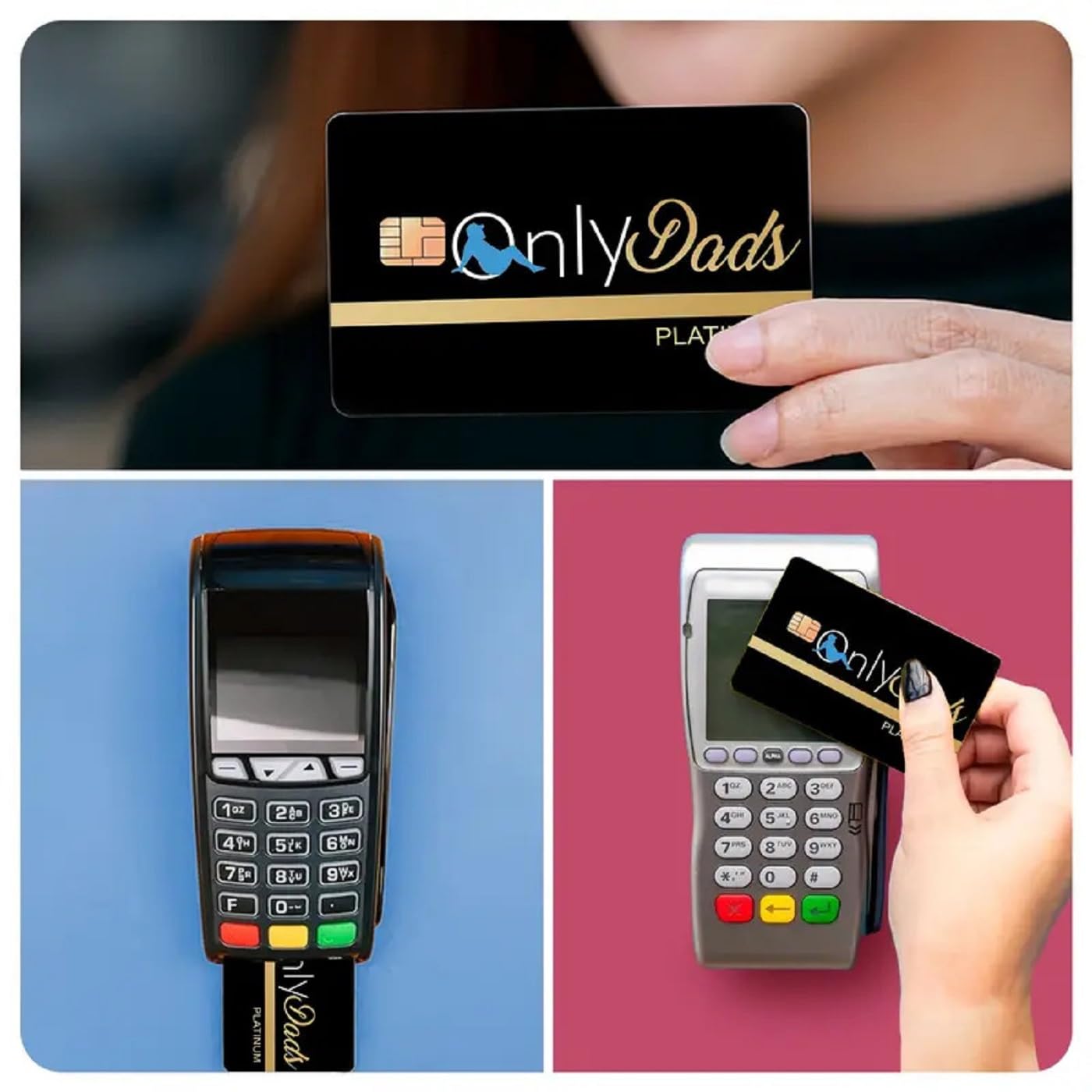 4PCS Debit Card Skin Sticker, Only Dads Debit Card Sticker,Funny Debit Card Skin Sticker Cover for Debit Credit Cards,Cute Waterproof Skins Cover for Bank, EBT, Key, Transportation, ID(Only Dad)