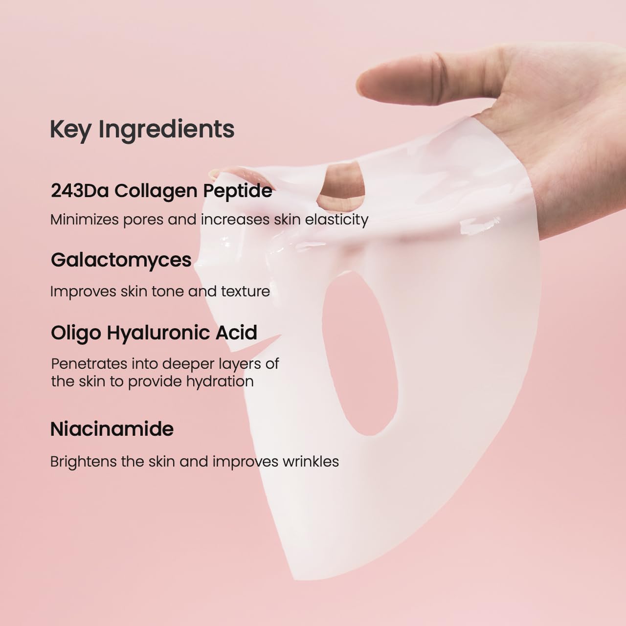 BIODANCE Bio-Collagen Real Deep Mask, Hydrating Overnight Hydrogel Mask, Pore Minimizing, Elasticity Improvement, Korean Skincare | 1.19oz(34g) x 16ea