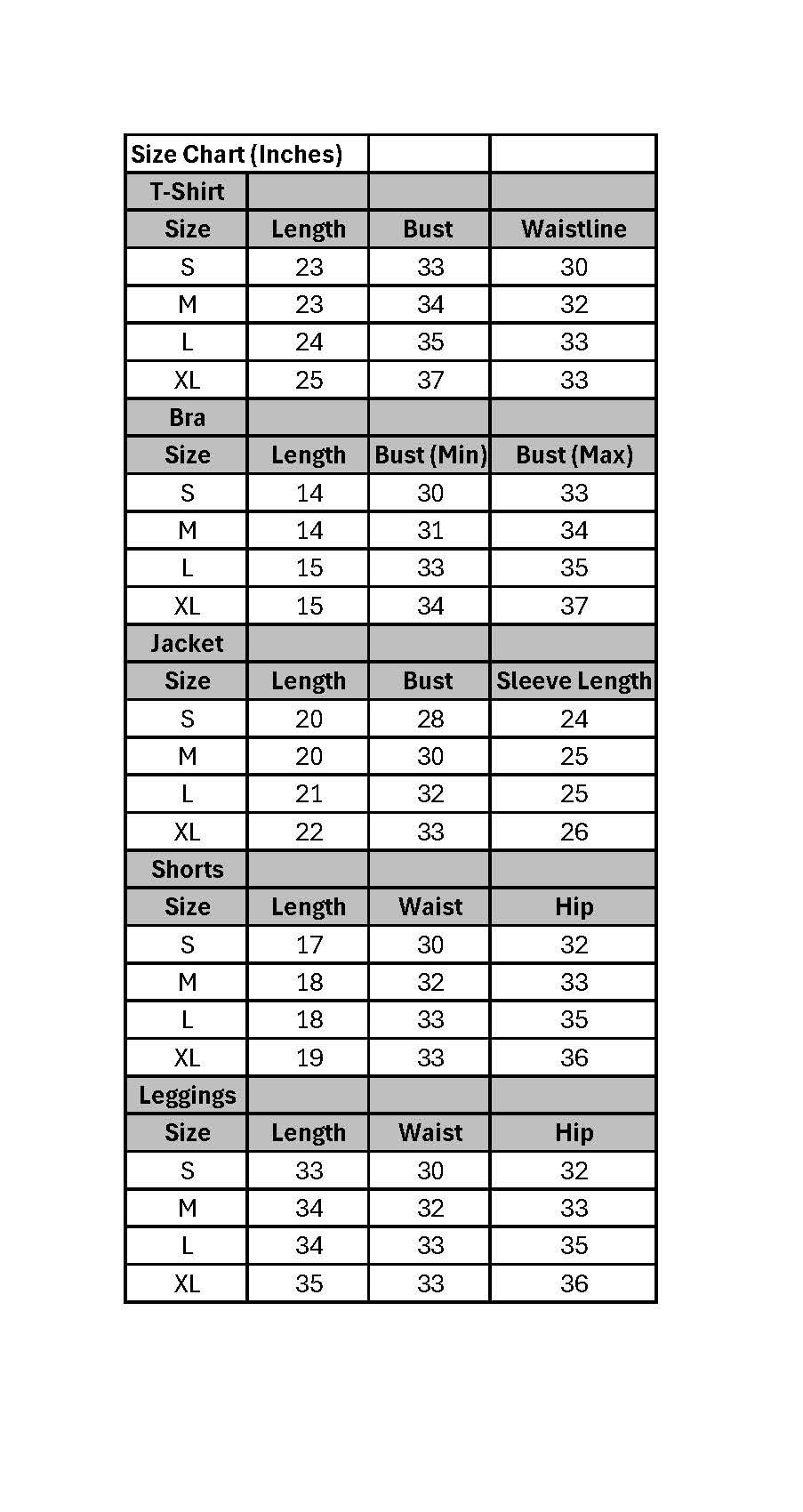 Women Activewear Gymwear Yoga Suit Athleisure Five Piece Set, T-Shirt, Jacket, Sports Bra, Leggings, Running Shorts