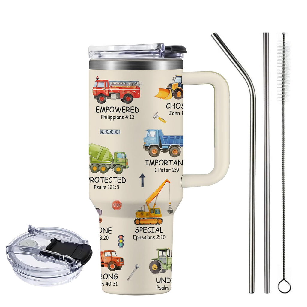 Christian Gifts for Women, 40 oz I Can Do All Things Christ Tumbler With Handle, Inspirational Religious Birthday Gifts for Faith Cup, Christian Jesus God Bible Verse Pastor Prayer Gift for Christmas