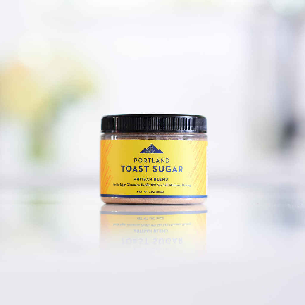 Portland Salt Co. Toast Sugar Spice Blend w/Vanilla Sugar, Cinnamon & Sea Salt – Signature All-Purpose Seasoning, Breakfast or Dessert Rub - Non-GMO, 4 Oz (Pack of 1)