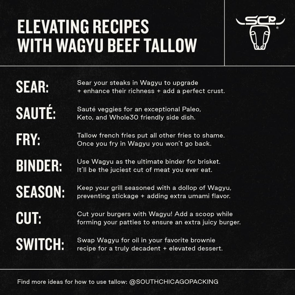South Chicago Packing Wagyu Beef Tallow, 42 Ounces, Paleo-friendly, Keto-friendly, 100% Pure Wagyu