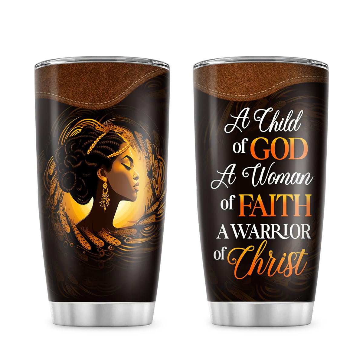 Sistabag - Coffee Tumbler For Black Women - Birthday, Mother's Day, Christmas Gifts For Women, Pride Tumbler For Woman (She Who Kneels Before God, 20 Oz)