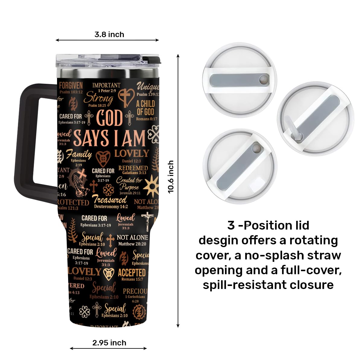 Sistabag - Coffee Tumbler For Black Women - Birthday, Mother's Day, Christmas Gifts For Women, Pride Tumbler For Woman (She Who Kneels Before God, 20 Oz)