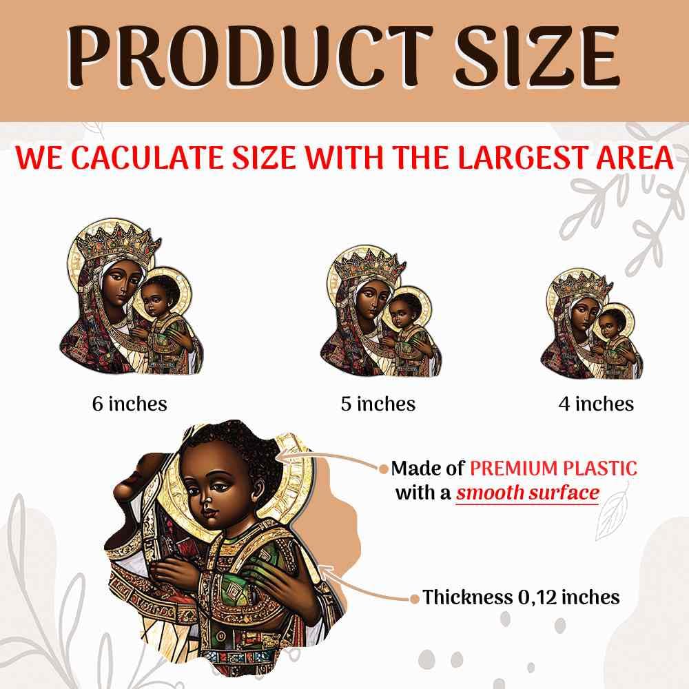 Black Art African American Ornaments Decor for Window Hanging - African American Gifts for Women Men - African American Home Kitchen Room Christmas Decorations - 2D Flat Acrylic Ornament