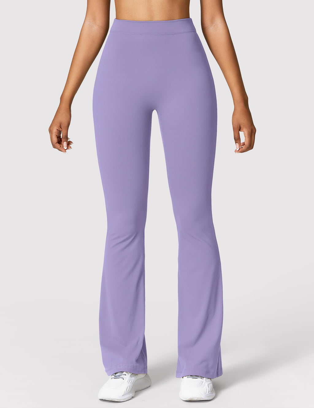 YEOREO Scrunch Flare Leggings Daze V Back Butt Lifting Wide Leg High Waist 31.5" Gym Workout Yoga Pants