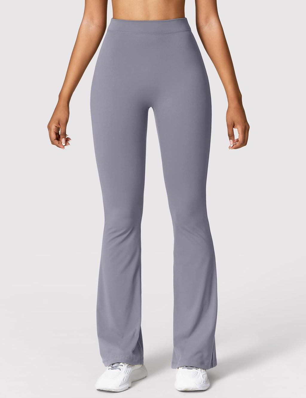 YEOREO Scrunch Flare Leggings Daze V Back Butt Lifting Wide Leg High Waist 31.5" Gym Workout Yoga Pants