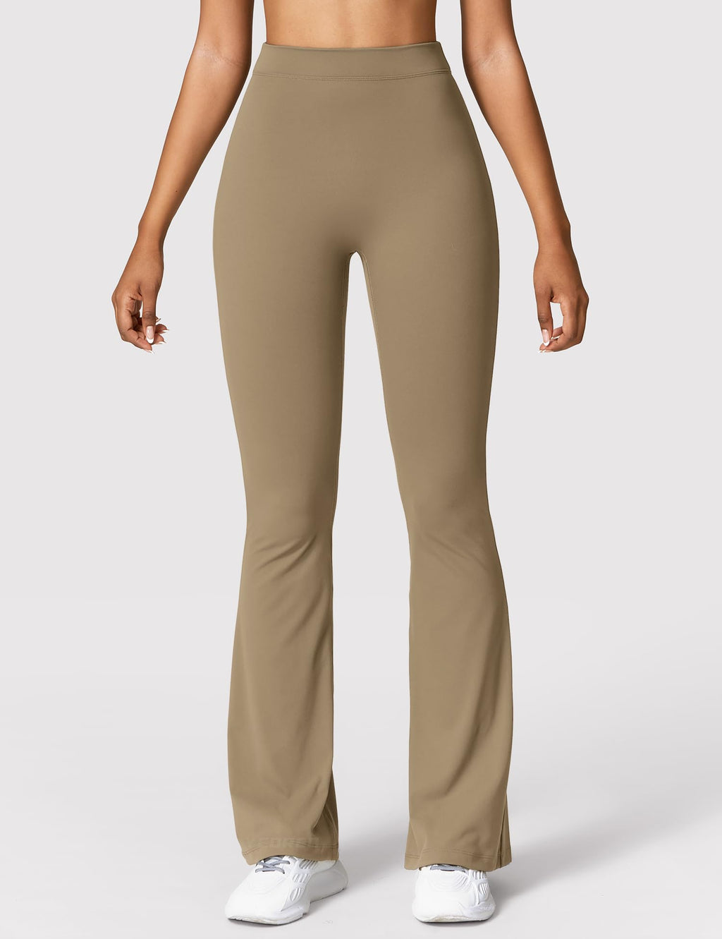 YEOREO Scrunch Flare Leggings Daze V Back Butt Lifting Wide Leg High Waist 31.5" Gym Workout Yoga Pants