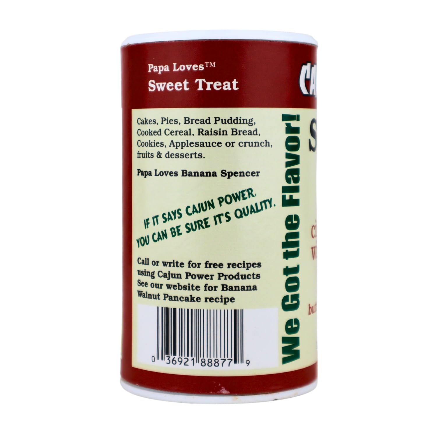 Cajun Power sweet treat cinnamon sugar W/ pure vanilla 8 ounce