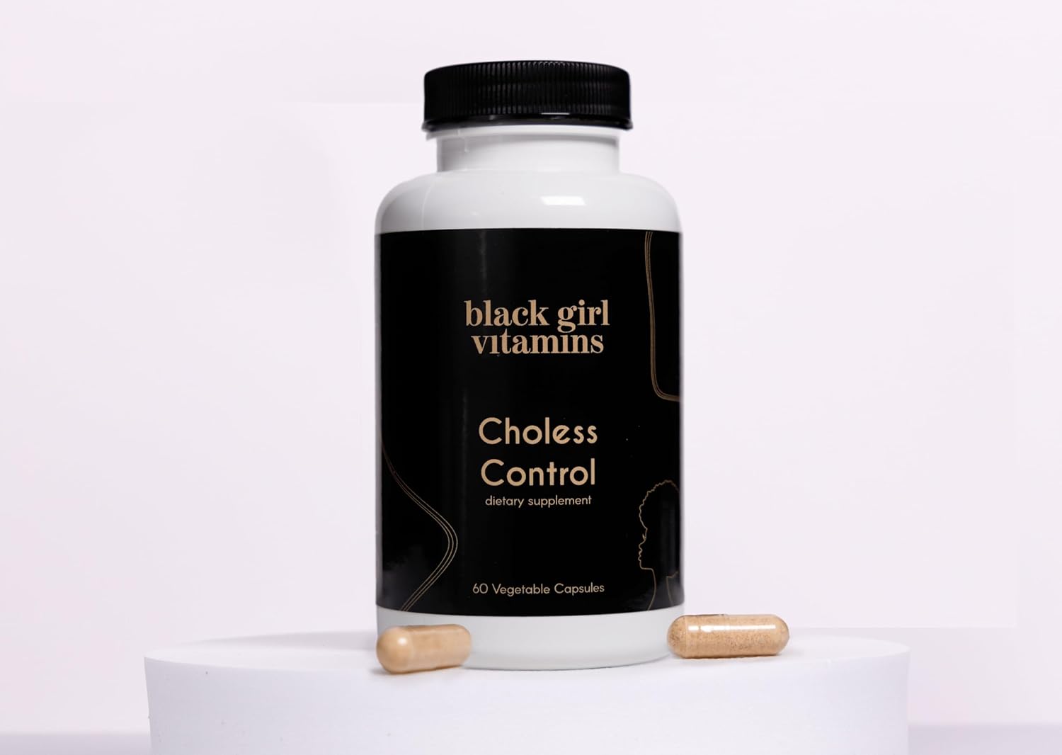 Black Girl Vitamins Choless - Supplement for Energy and Wellness Support, Niacin, Gluten-Free, 60ct