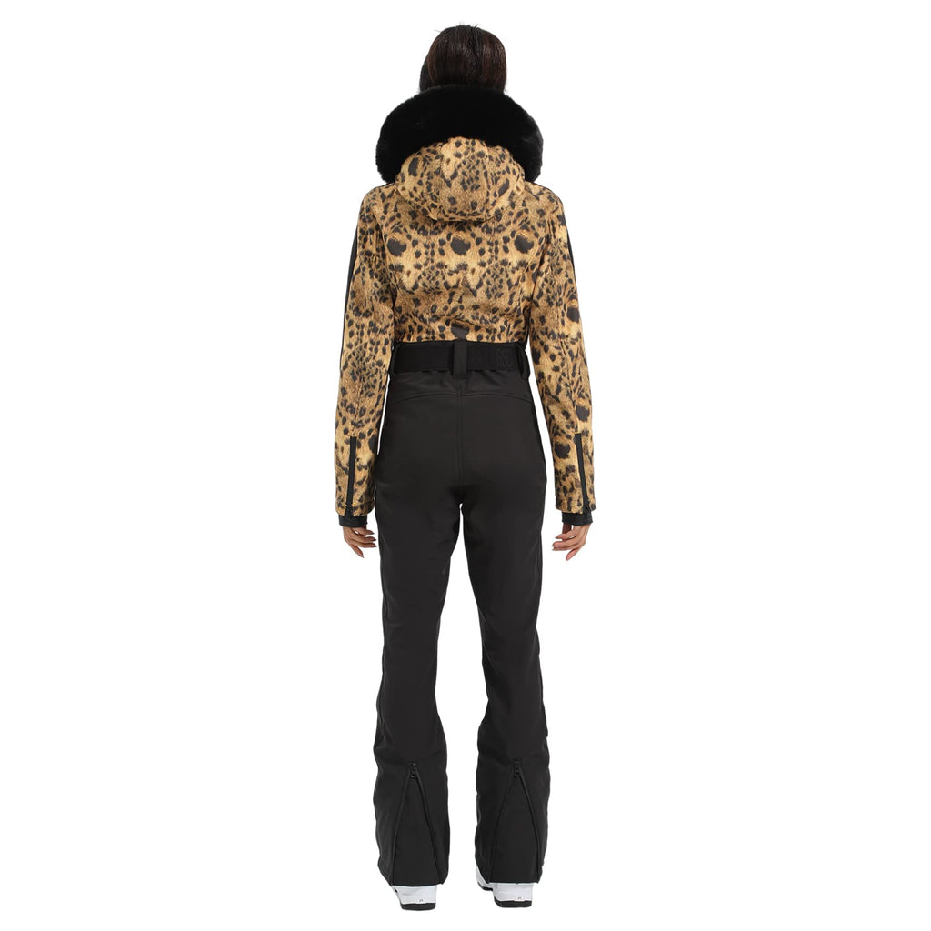 IMPHUT Women's One Piece Ski Suits Slim Waterproof Jumpsuits Windproof Snowsuit Insulated Ski Jumpsuit Skiing Sports
