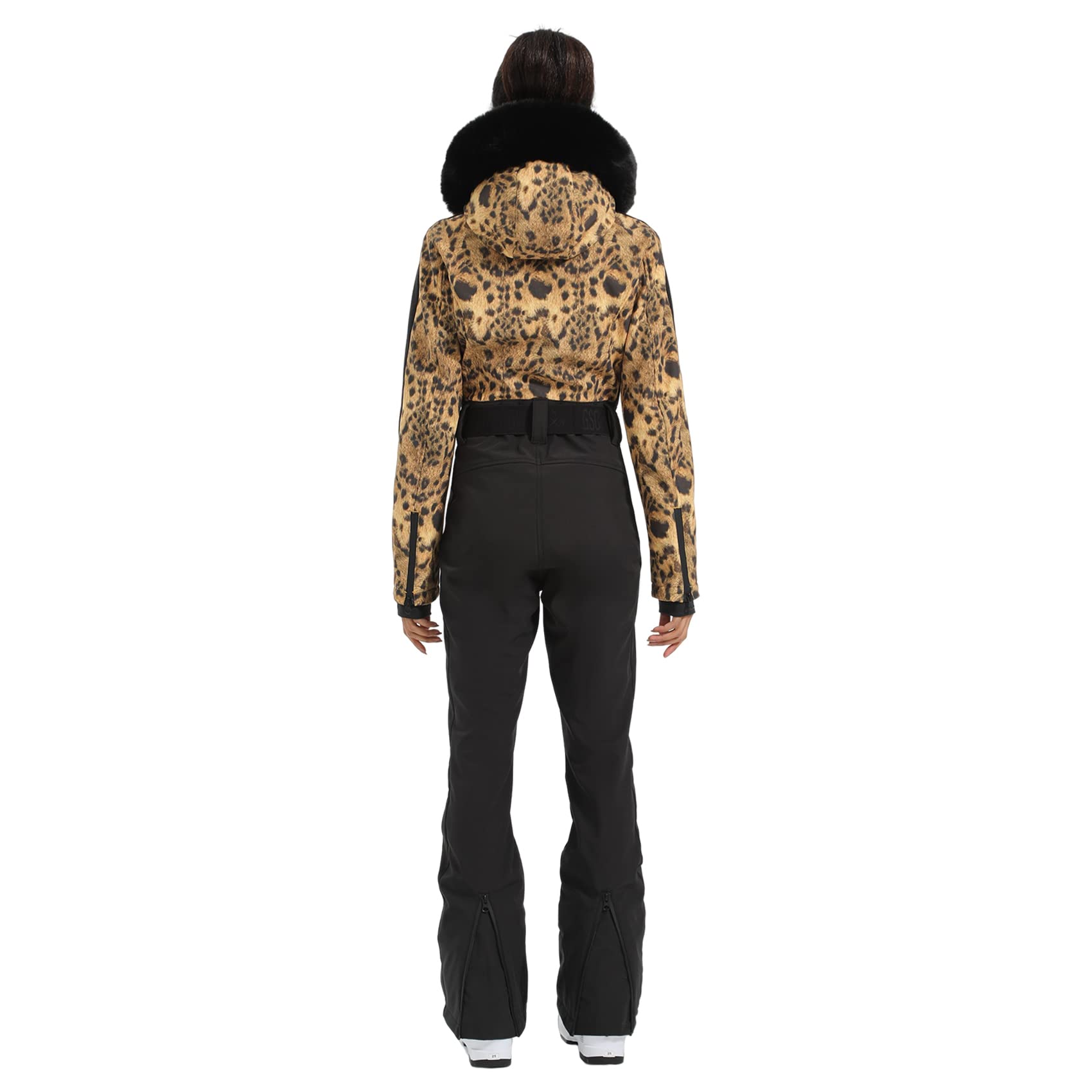 IMPHUT Women's One Piece Ski Suits Slim Waterproof Jumpsuits Windproof Snowsuit Insulated Ski Jumpsuit Skiing Sports