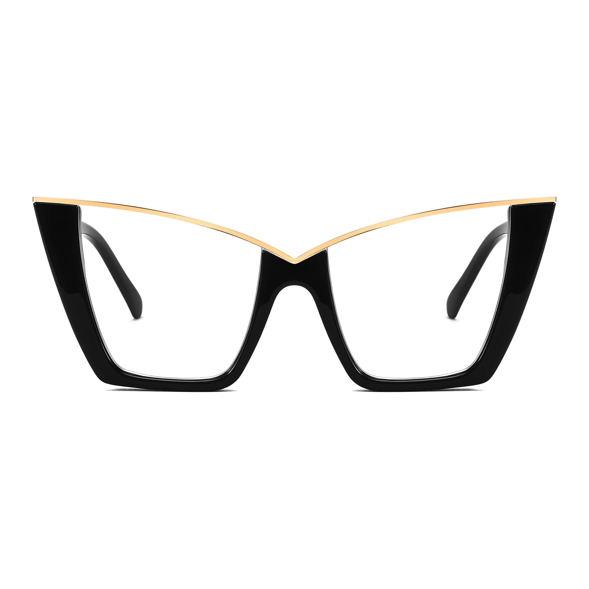 FEISEDY Fashion Cat Eye Blue Light Blocking Glasses for Women Fake Retro Eyeglasses Oversized Stylish Eyewear Frame B0240